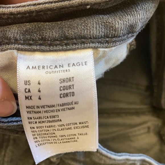 grey american eagle jeans size 4 short - Picture 2 of 3